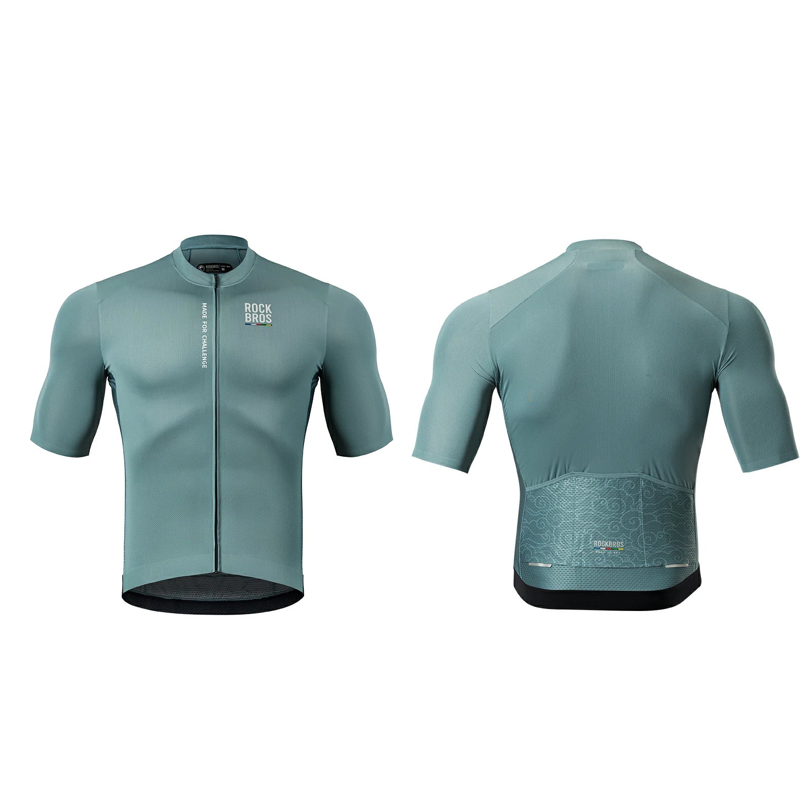 Men’s Lightweight Cycling Jersey with Rear Pockets & YKK Zip#Color_Blue