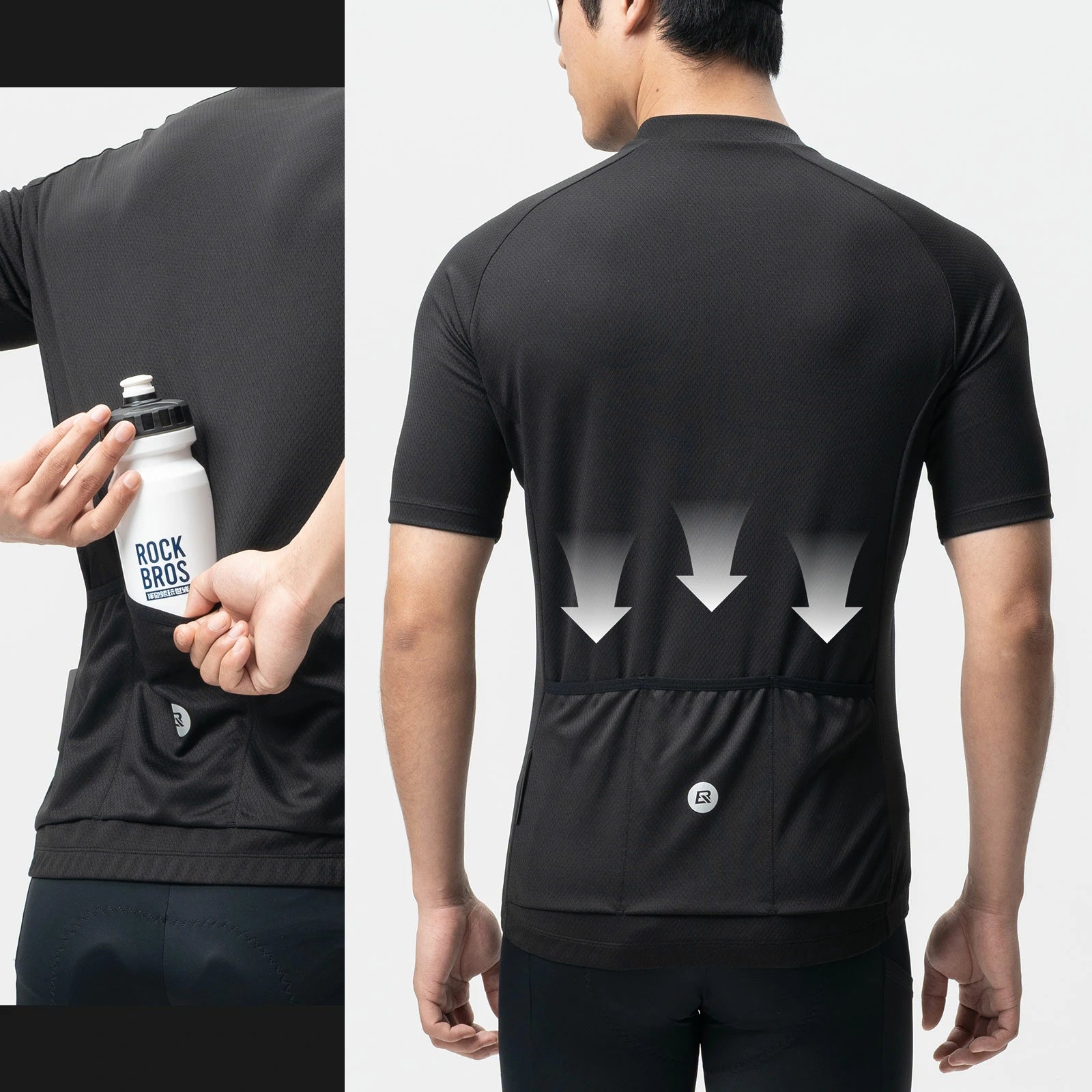 Lightweight Performance T-Shirt YDDX007#Color_Black