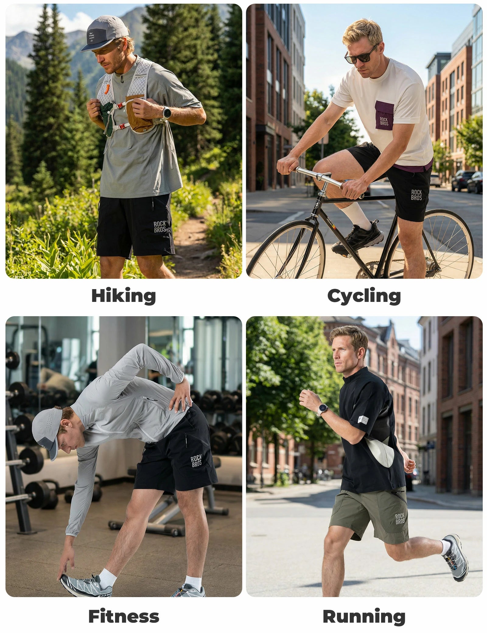 Lightweight Sports Shorts with Magnetic Waist & Secure Pockets