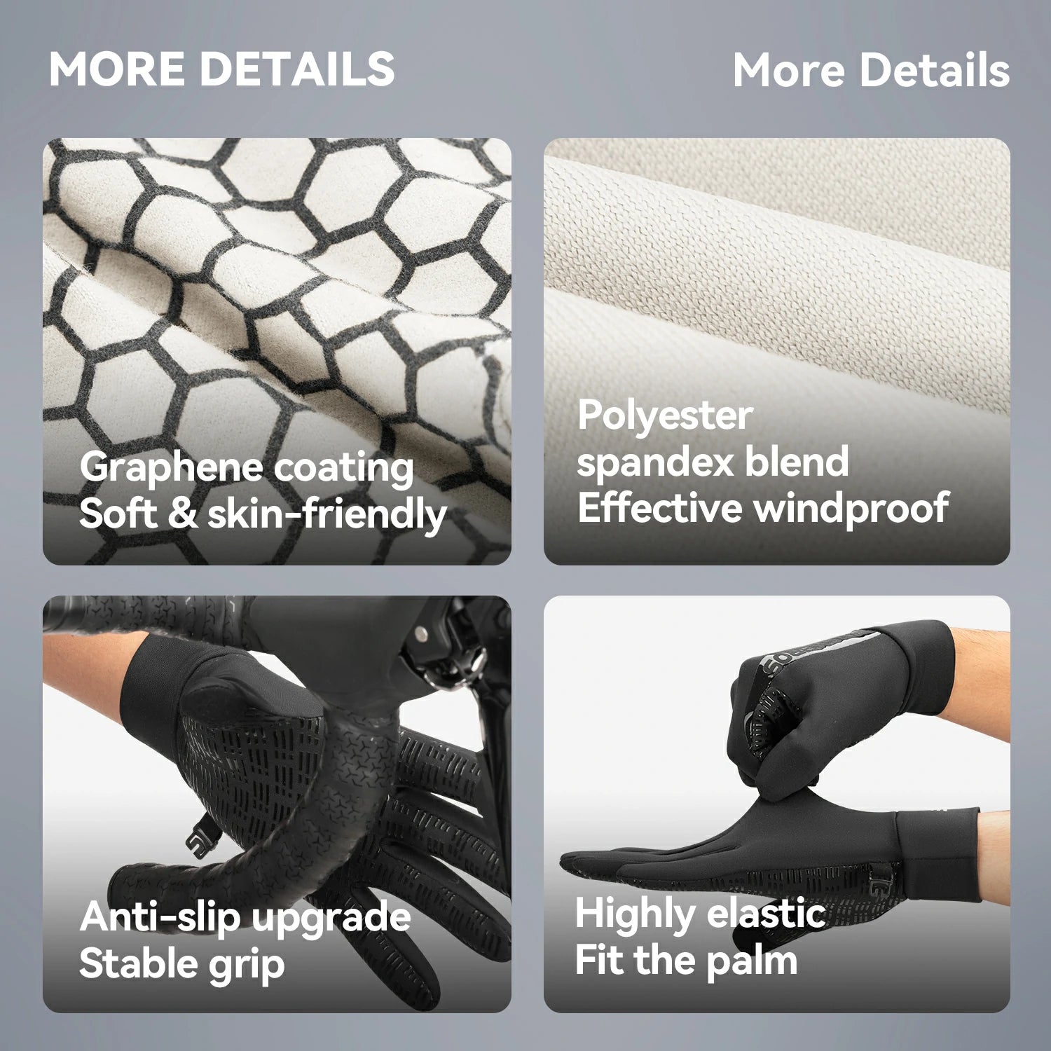 Lightweight Winter Cycling Gloves Windproof & Touchscreen