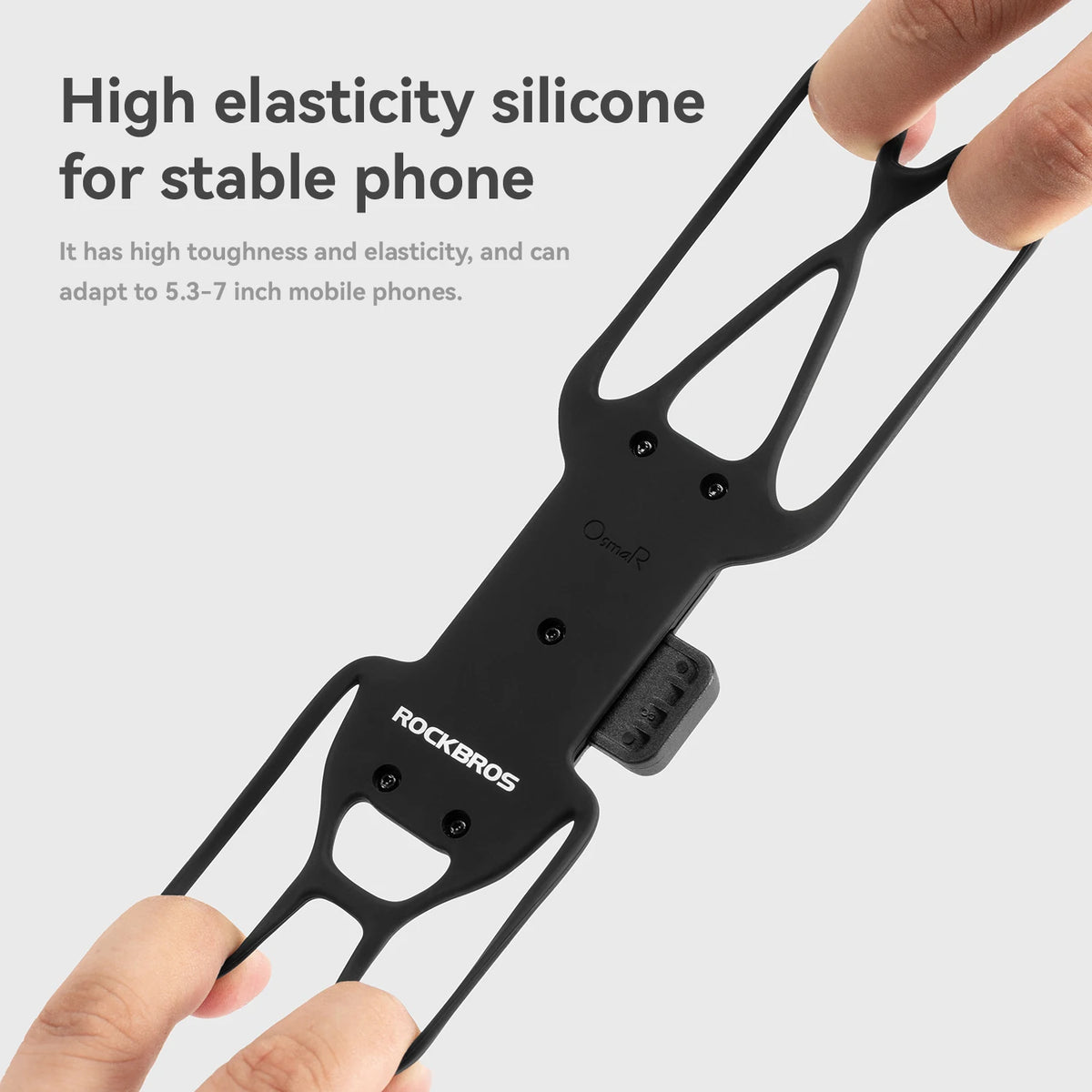Magnetic bicycle phone mount detail