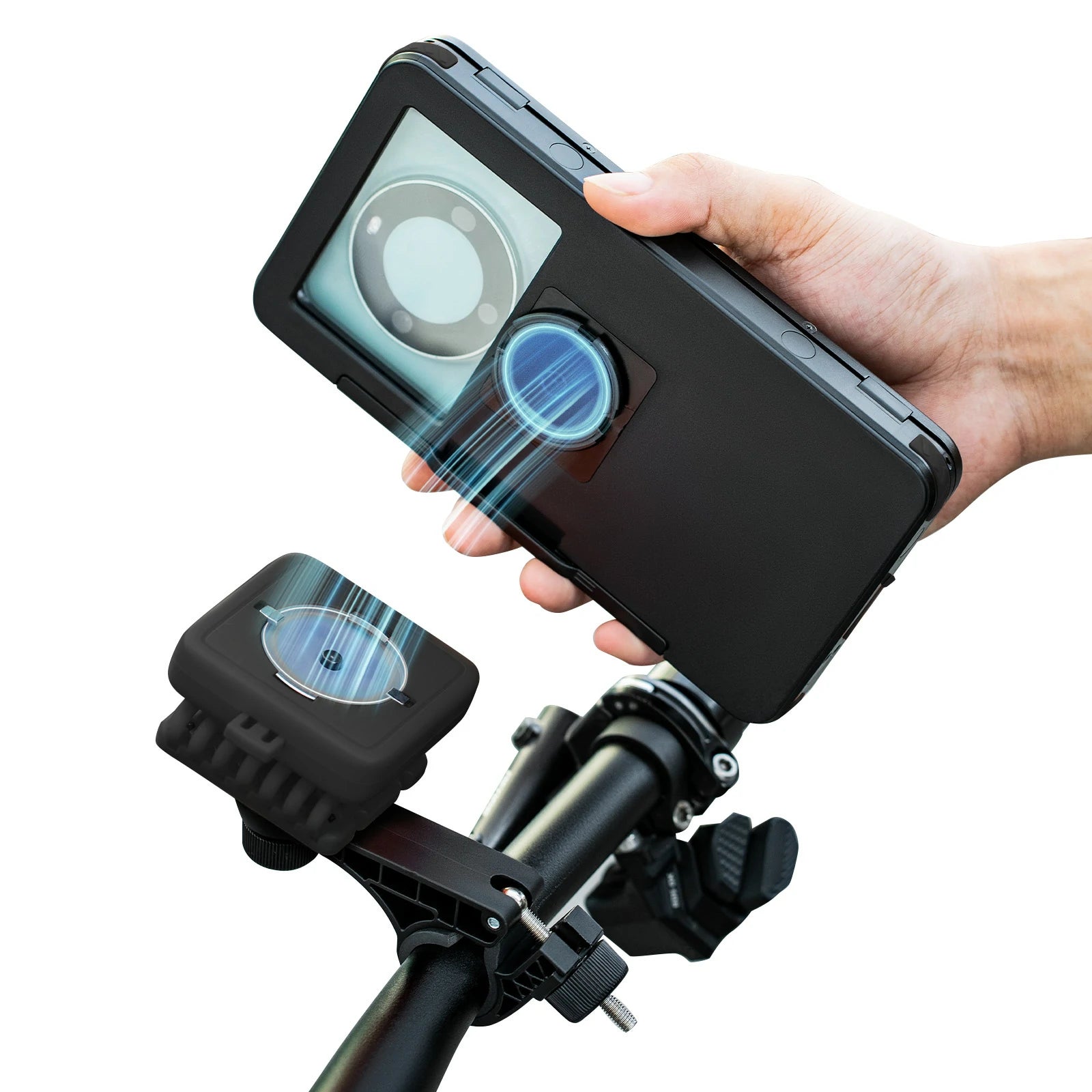 Magnetic Quick-Release Waterproof Bike Phone Mount#color_black