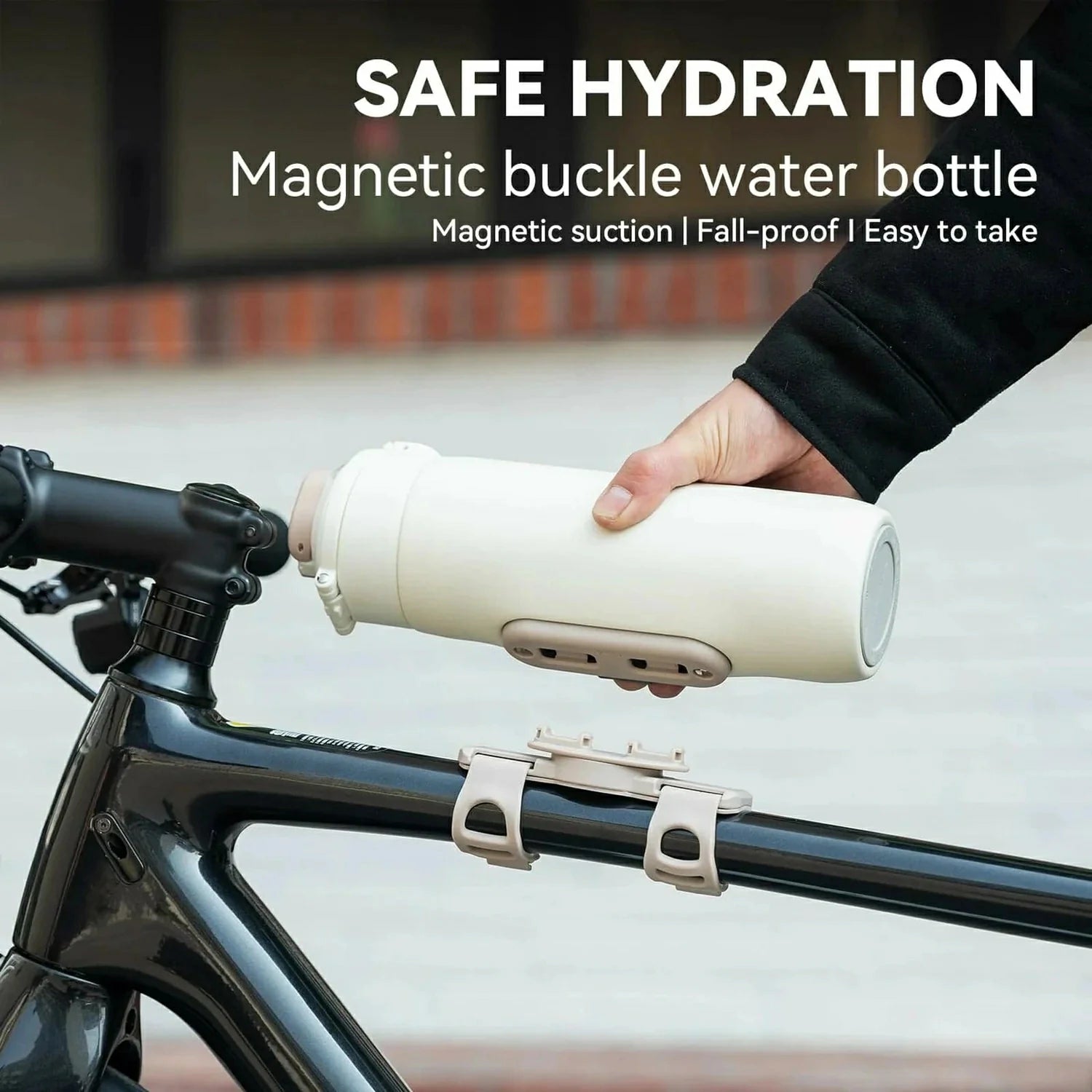 Magnetic Snap-In Bottle Mount with Strap#Type_550ml Insulated Bottle