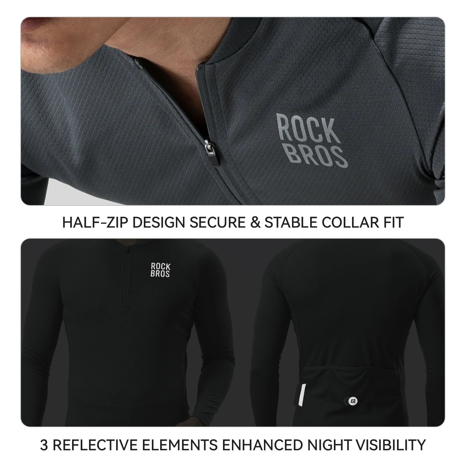 Men’s Lightweight Long Sleeve Cycling Top for Commuting