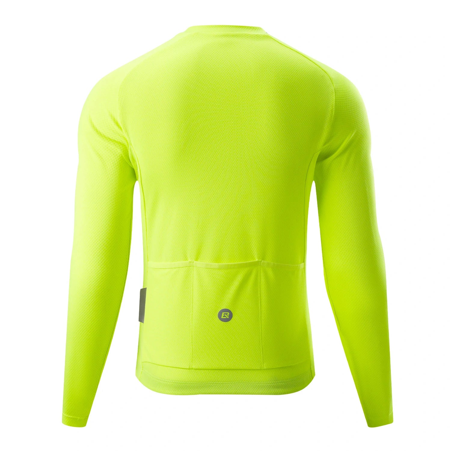 Men’s Lightweight Long Sleeve Cycling Top for Commuting#Color_Lemon Green