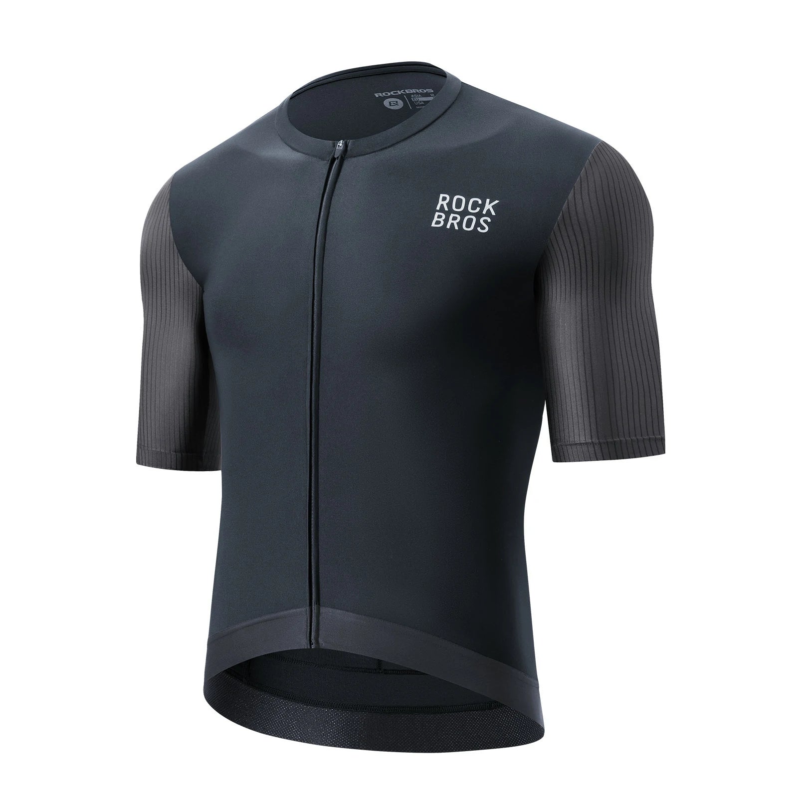 Men’s Cycling Jersey Short Sleeve Road Bike Jersey#Color_black