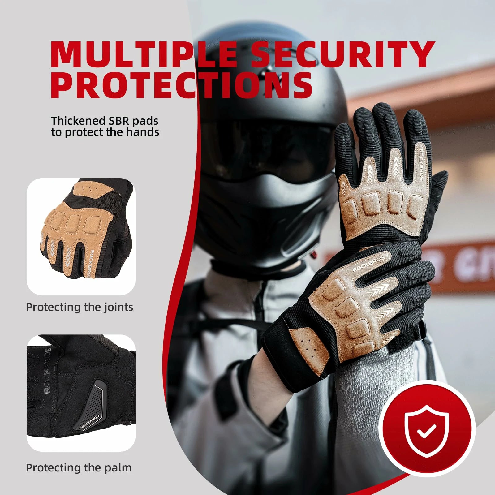 Mens Cycling Gloves Touchscreen Full Finge Winter Autumn Outdoor Climbing Hiking