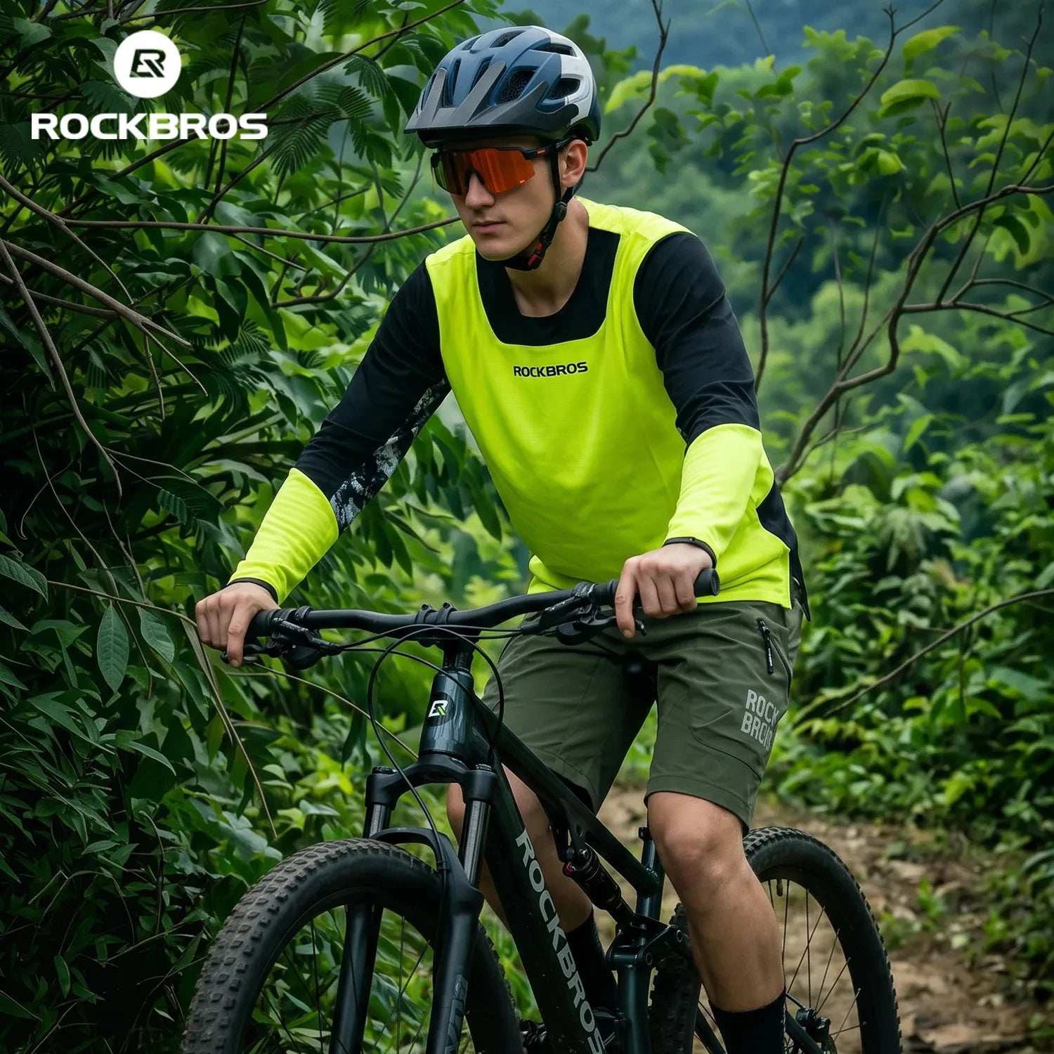 Men's Long Sleeve MTB Jersey with Breathable Fabric & Drop Tail