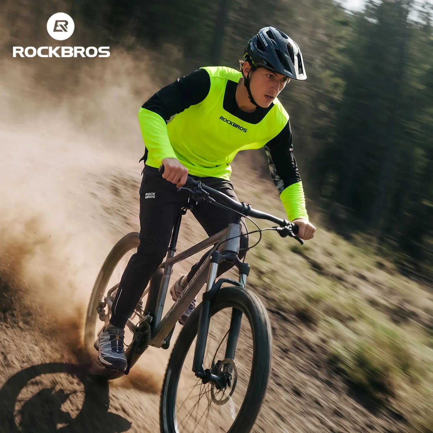 Men's Long Sleeve MTB Jersey with Breathable Fabric & Drop Tail