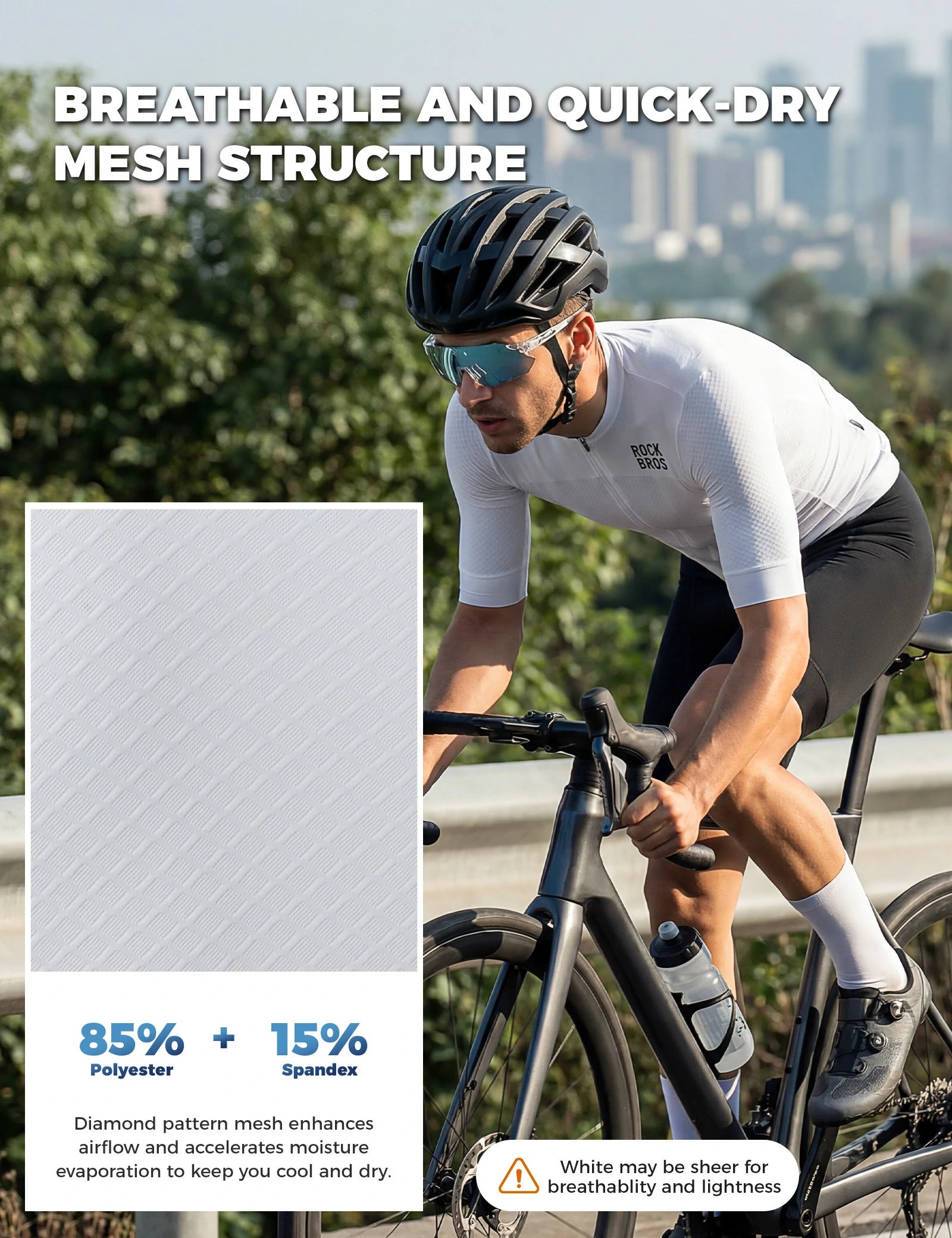 Men’s Short Sleeve Cycling Jersey – Lightweight, Breathable & Quick Dry