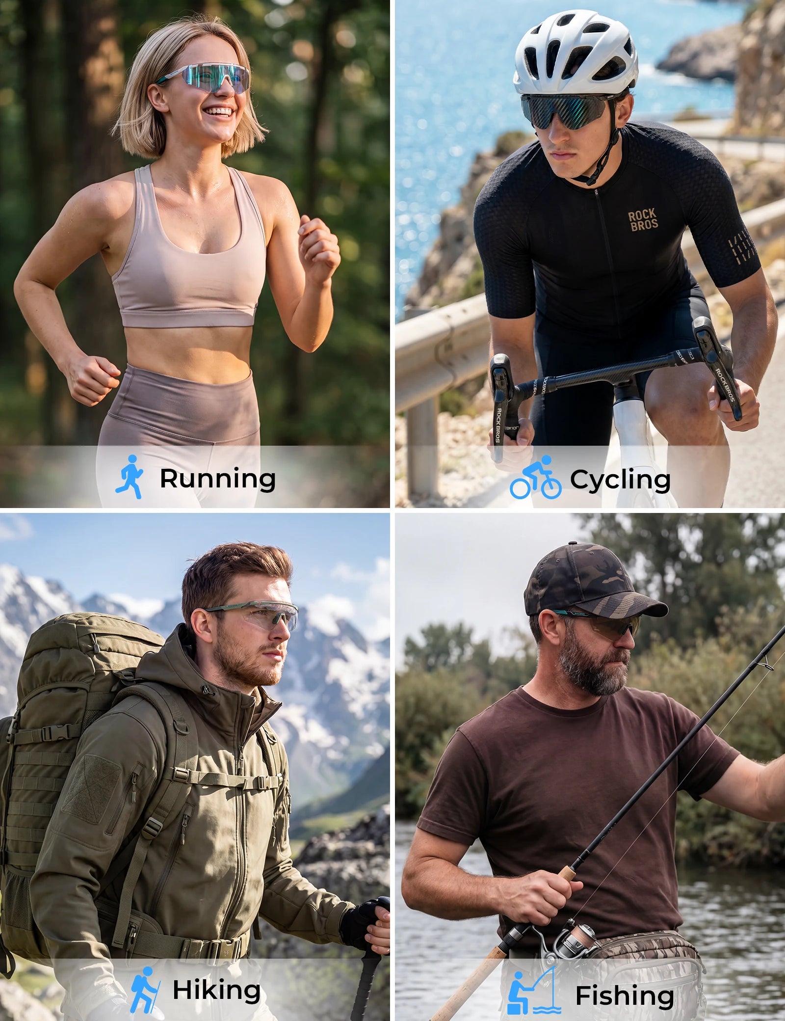 Photochromic Cycling Glasses with UV400 Protection