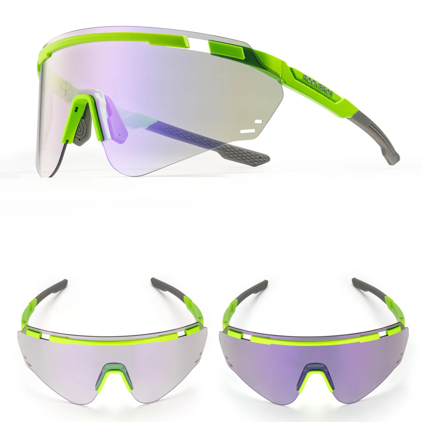 Photochromic Cycling Glasses with UV400 Protection#color_Green