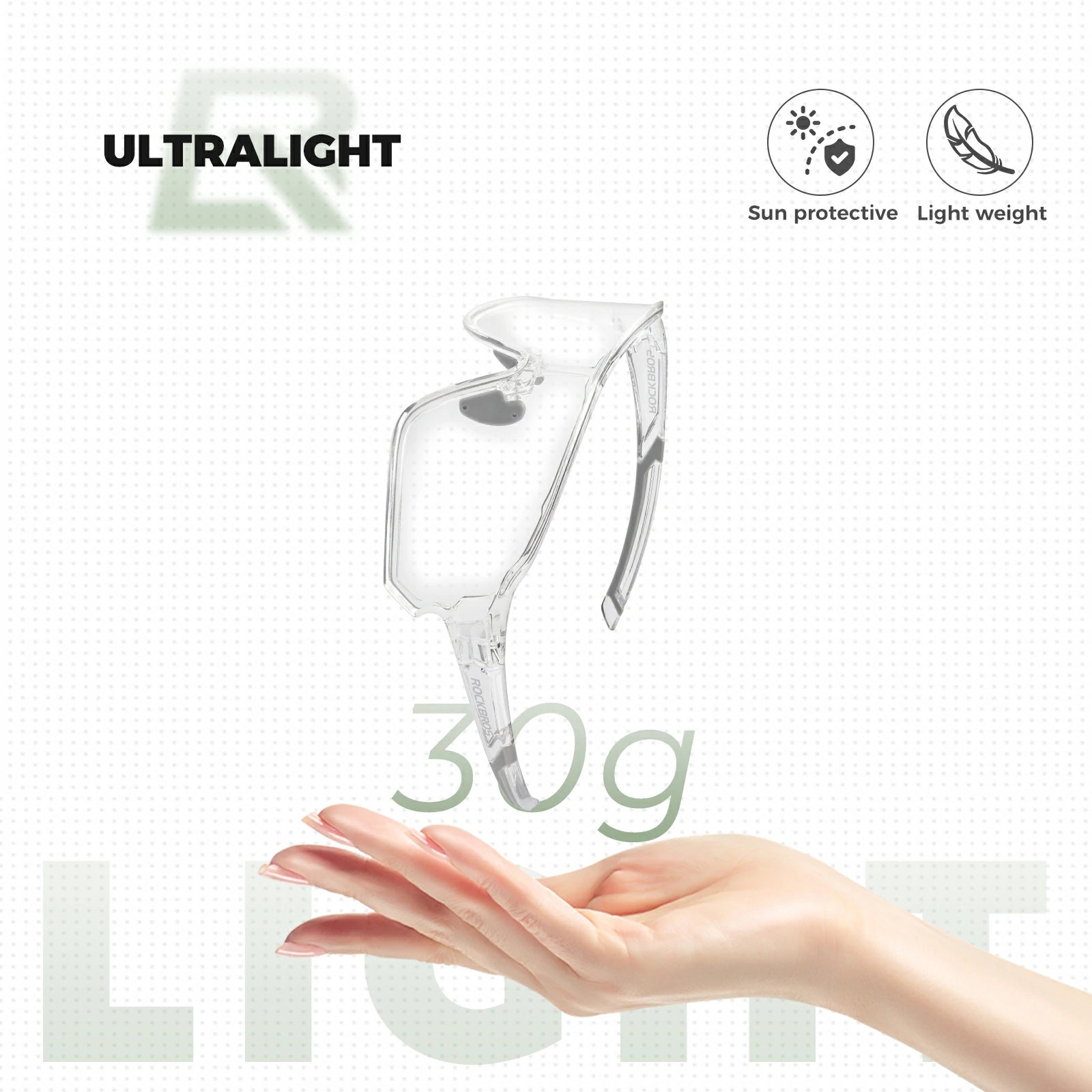 Cycling sunglasses photochromic uv400 protection for men and women#Color_Transparent