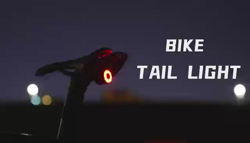 ROCKBROS Q1 Smart Bike Rear Light Waterproof LED Brake Light with 7 Lighting Colors