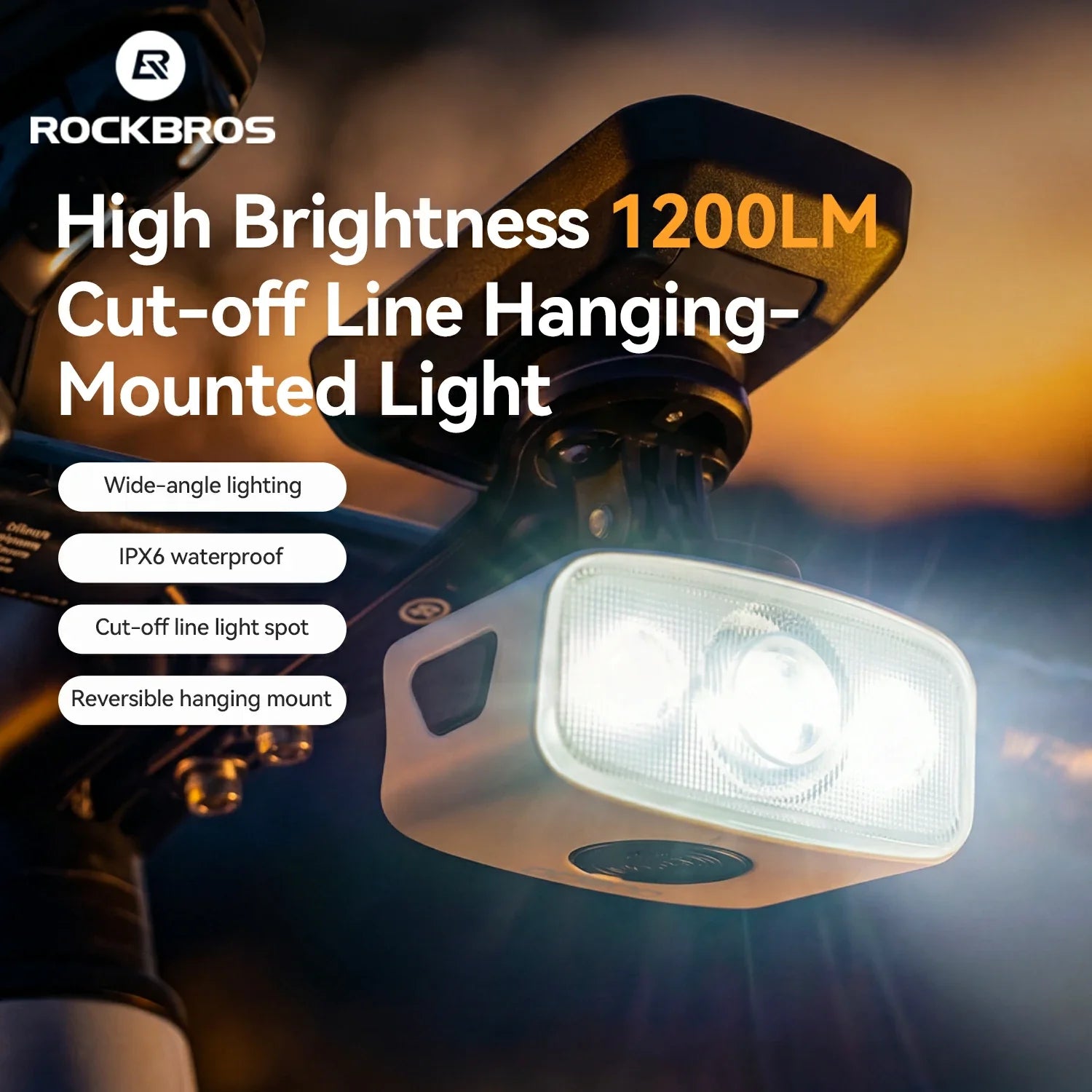 Bike Front Light QC 1200 - ROCKBROS-UK