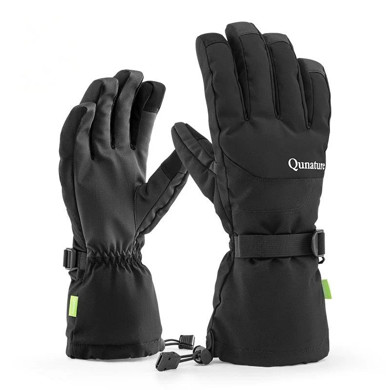 Black gloves with Qunature branding on a white background#Color_Black