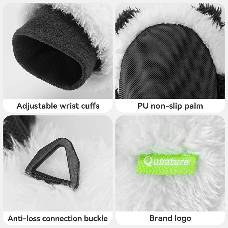 These ski gloves have thoughtful details and are well made.