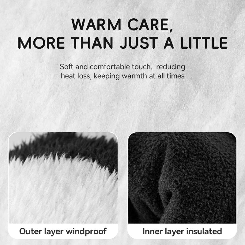 These ski gloves are soft and windproof