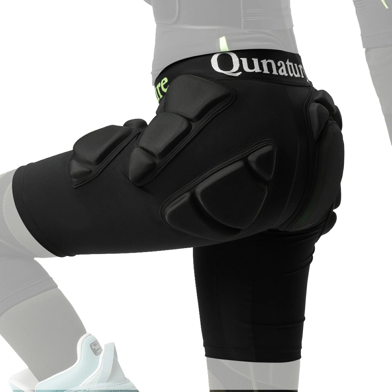 qunature snowboard impact shorts padded protective pants