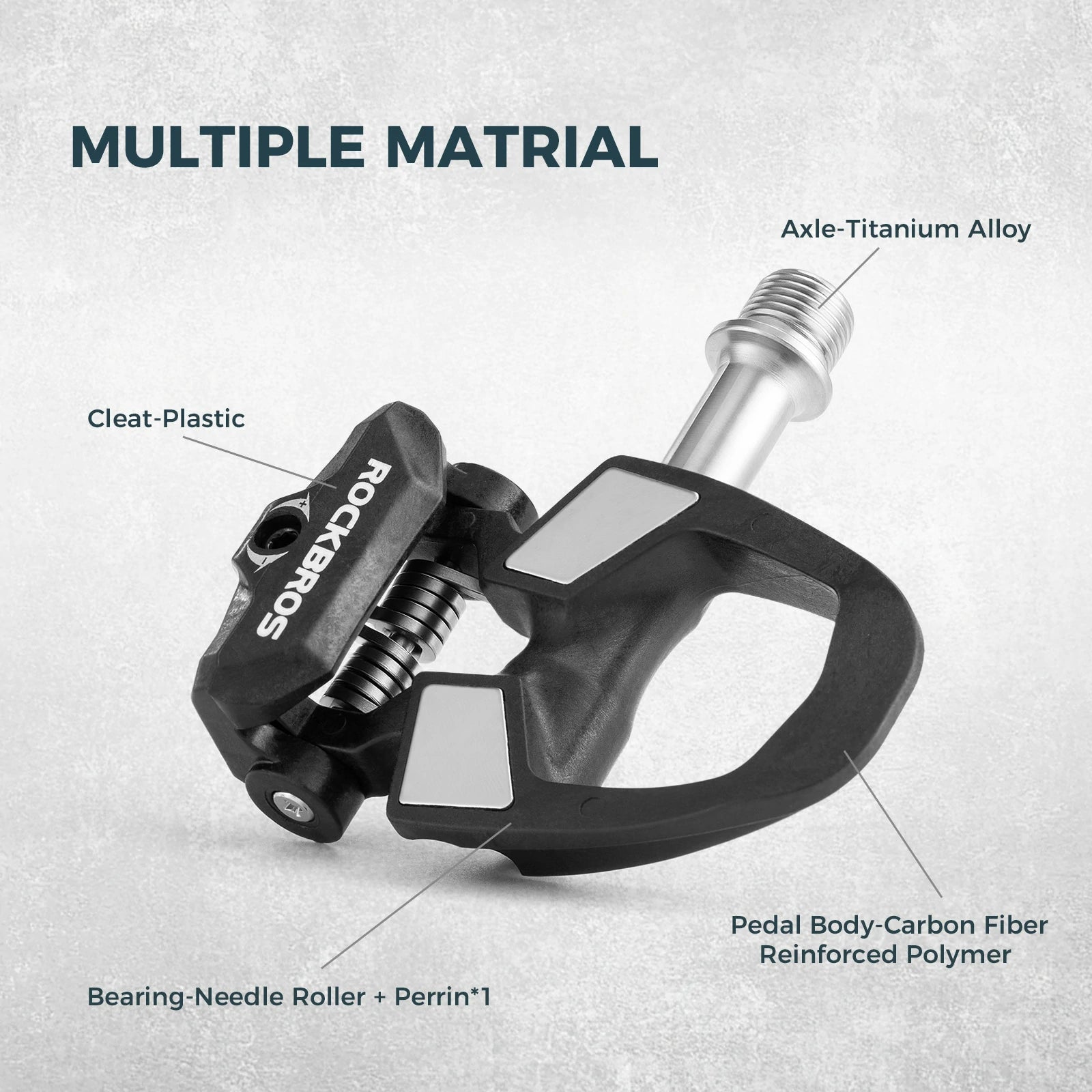 ROCKBROS road bike pedals with cleats spd compatible