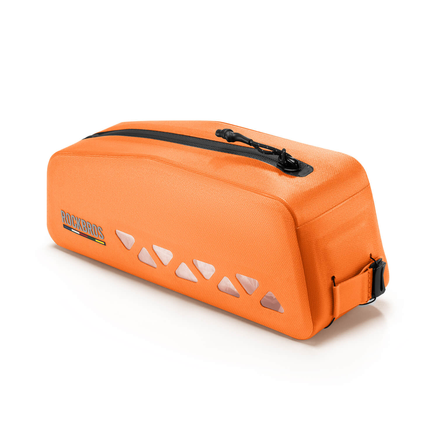 road to sky 100% waterproof bike frame bag model as-142 with secure storage #Color_Orange