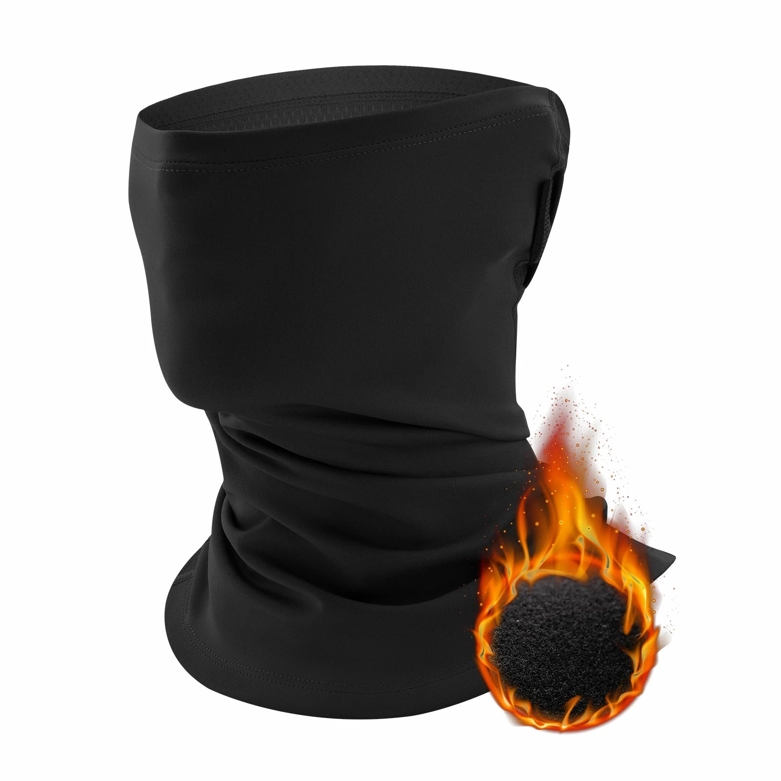 Road-to-Sky black half balaclava breathable cycling neck tube scarf#Color_Black