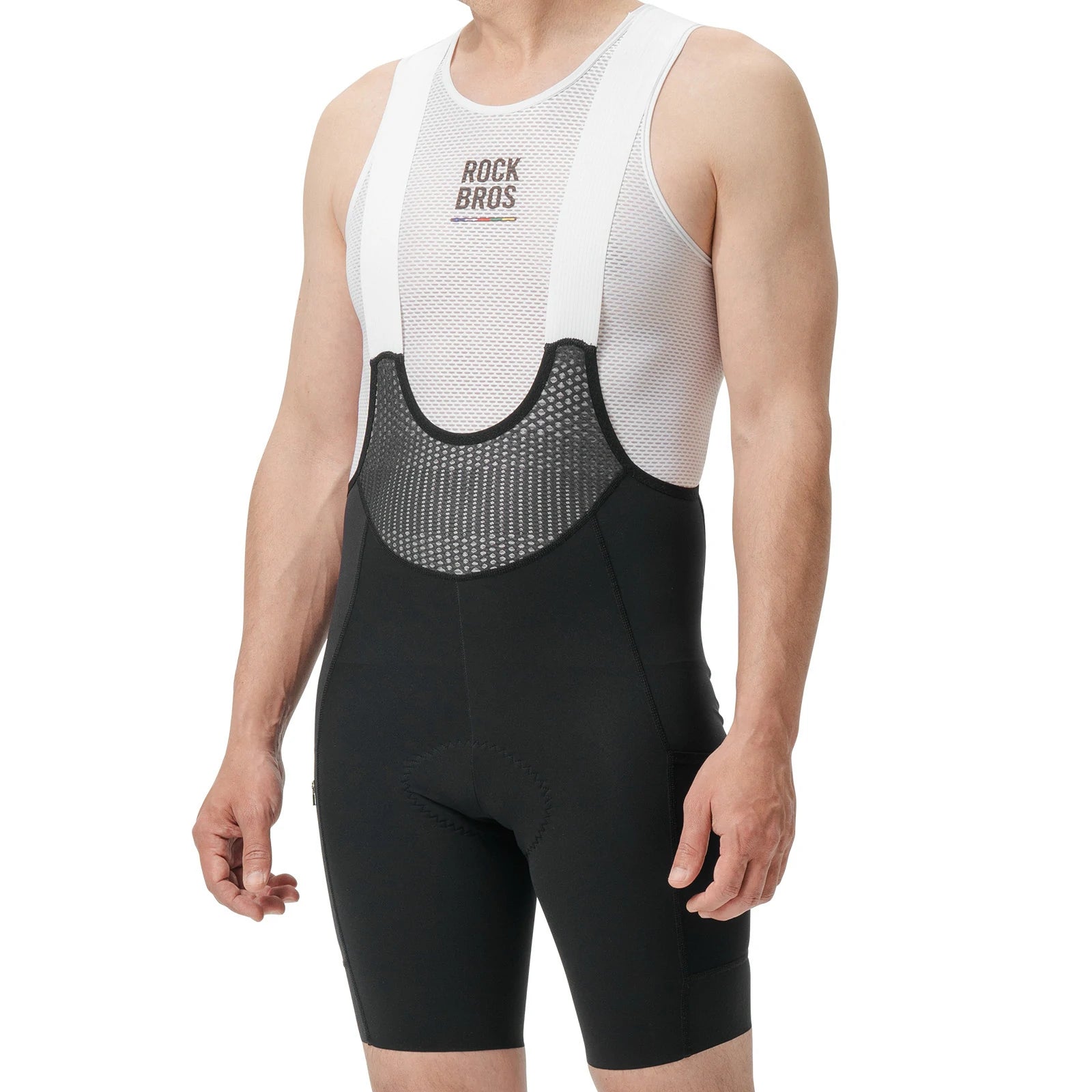 ROCKBROS road to sky mens cycling bib shorts padded breathable