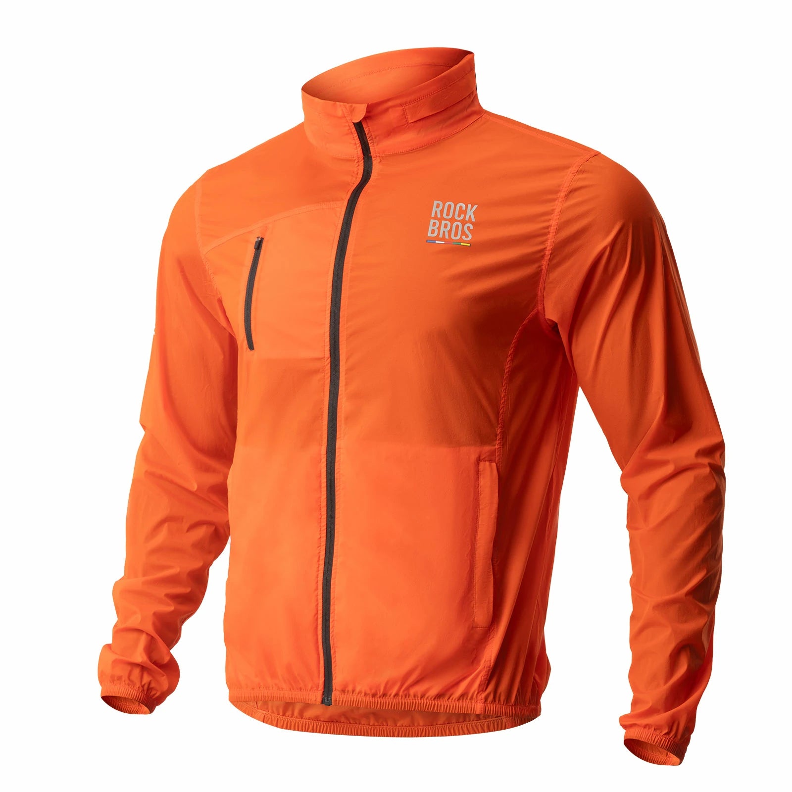 Road to Sky Men's Lightweight Cycling Windbreaker#Color_Orange
