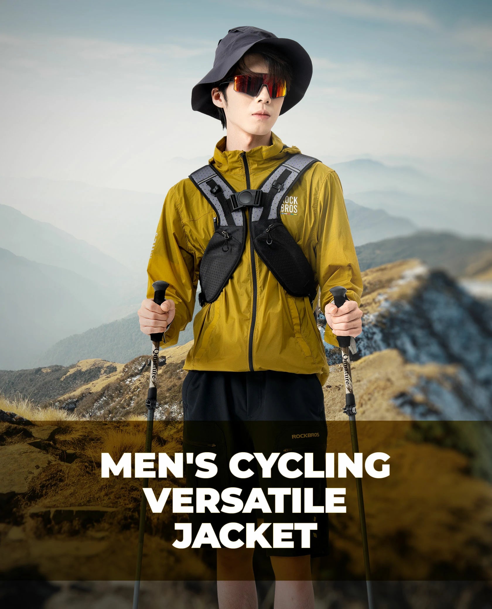 Road to Sky Men's Lightweight Cycling Windbreaker