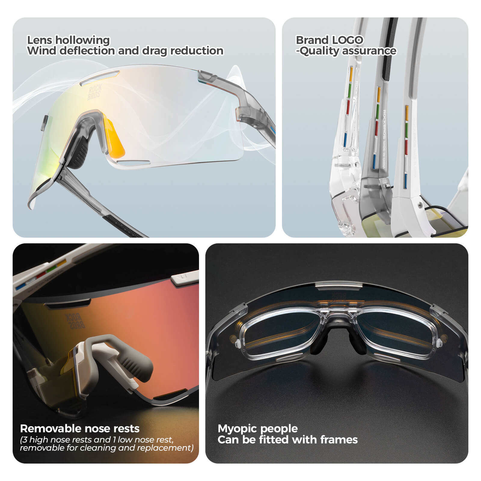 road to sky boundless photochromic cycling sunglasses with uv400 protection