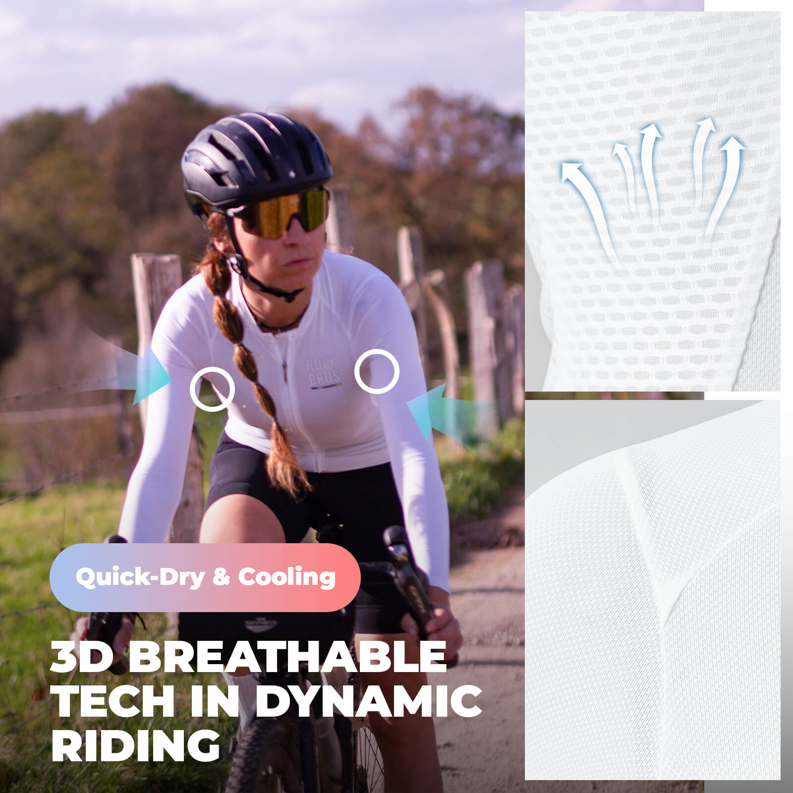 road to sky women’s long-sleeved cycling jersey with breathable and quick-drying fabric for road rides 