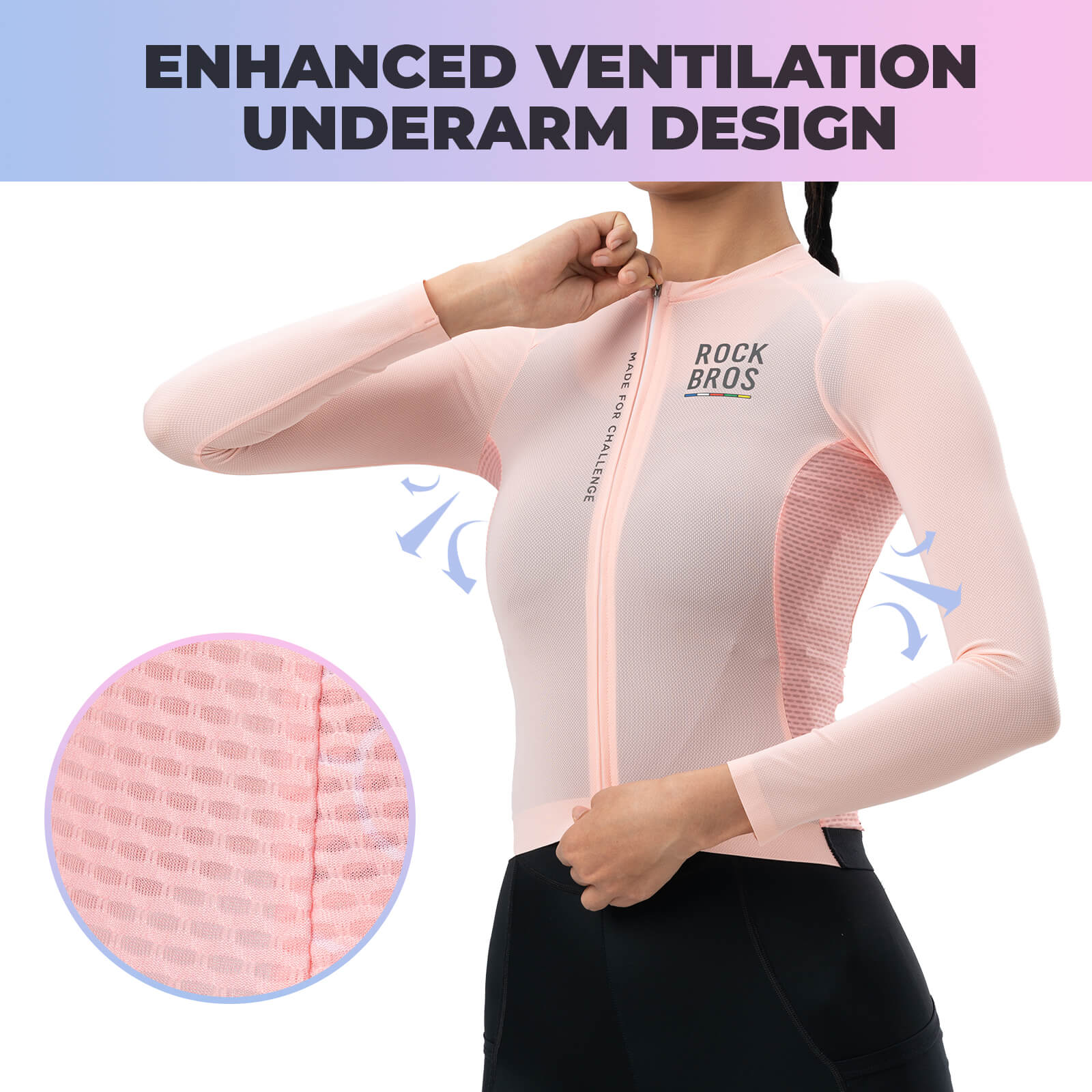 road to sky women’s long-sleeved cycling jersey with breathable and quick-drying fabric for road rides 