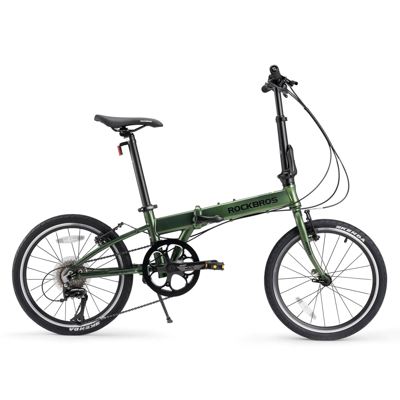 rockbros 20 inch aluminum folding bike 8 speed for city commuting
#color_Green