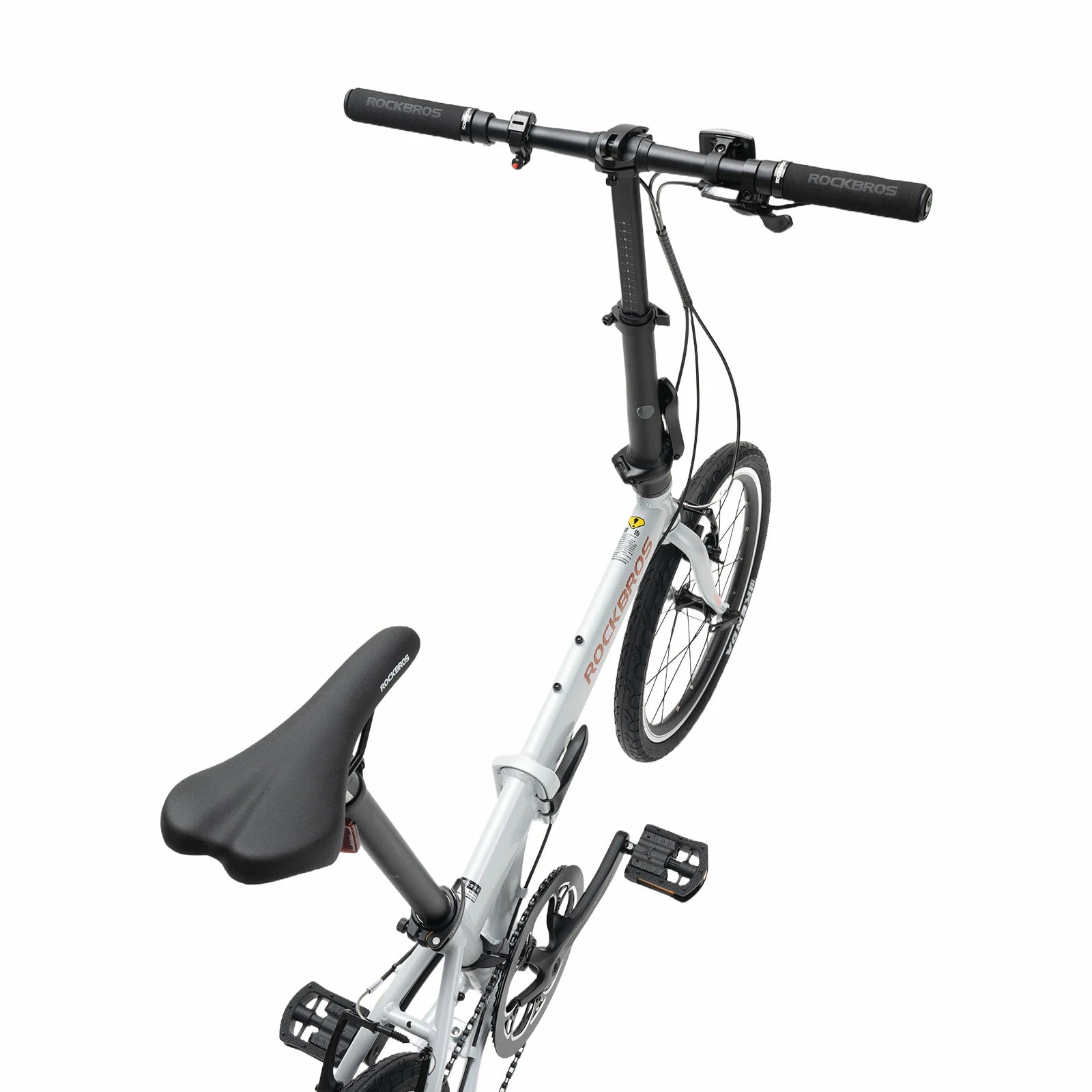 rockbros 20 inch aluminum folding bike 8 speed for city commuting
#color_White