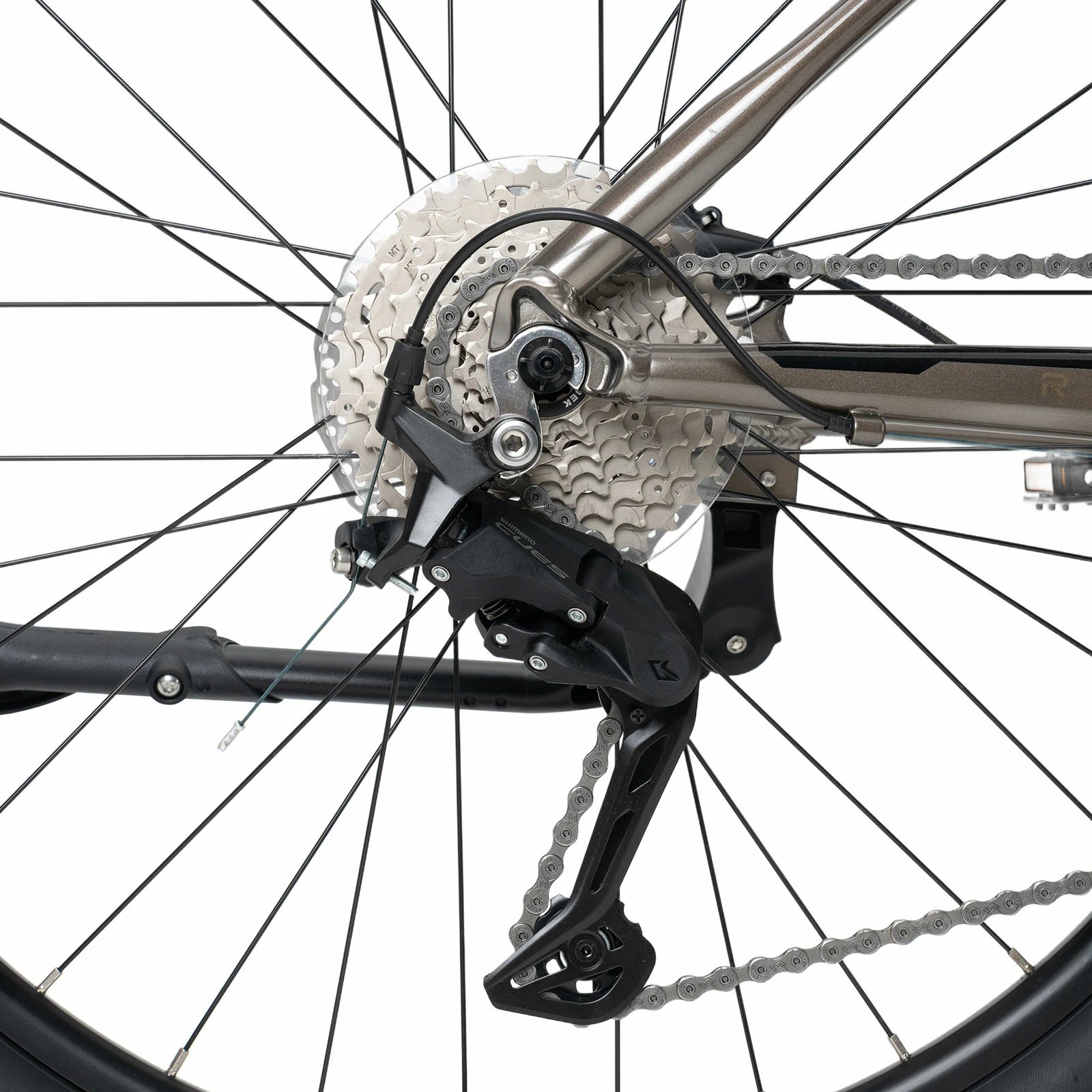 Rockbros 27.5 inch aluminium mountain bike in brown with 2×9 drivetrain#COLOR_brown