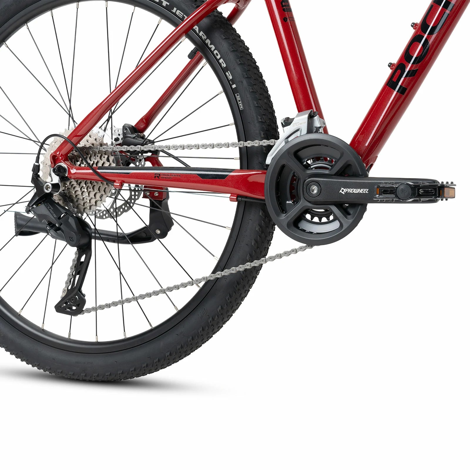 Rockbros 27.5 inch aluminium mountain bike in red with hydraulic disc brakes#color_black red