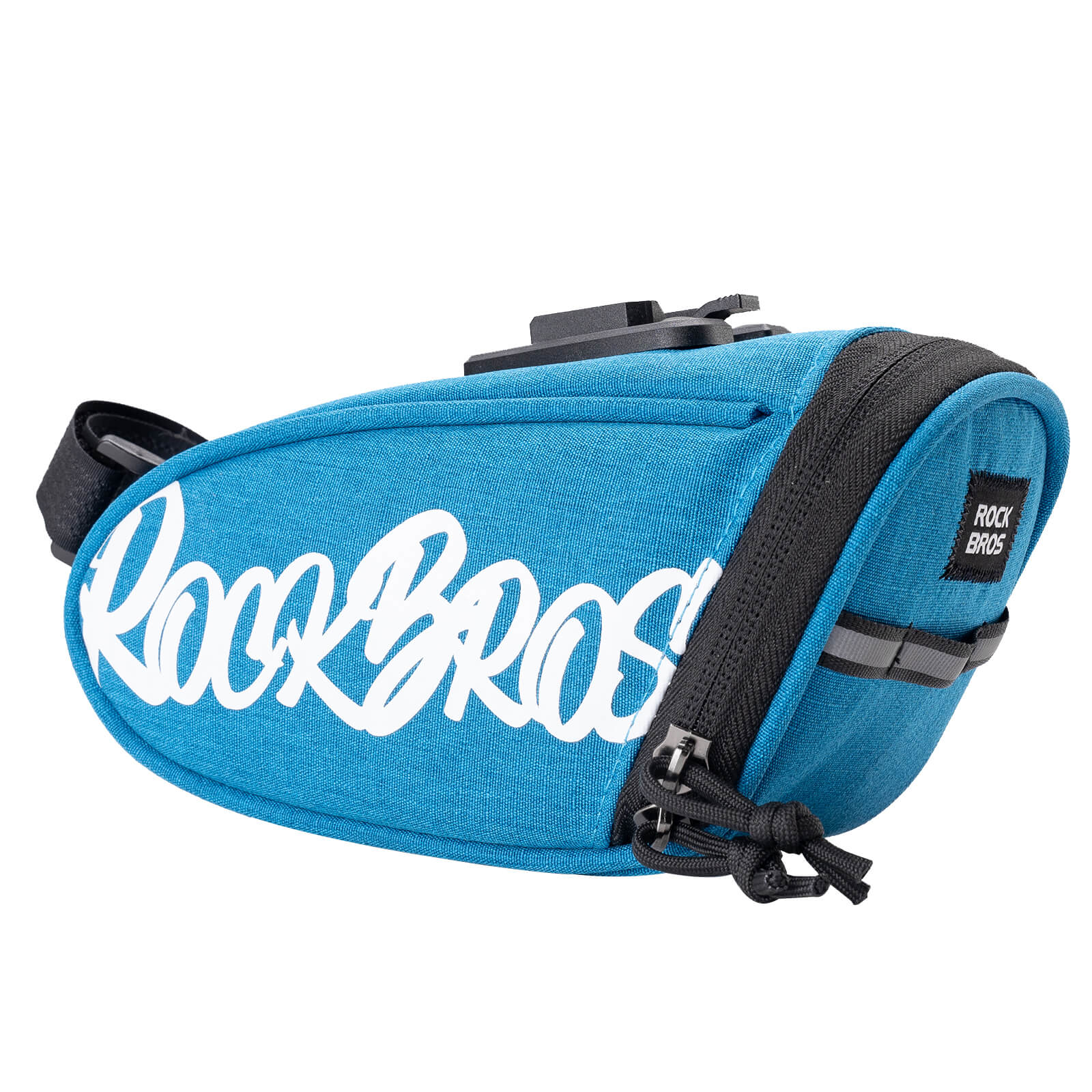 rockbros portable bicycle saddle bag g007 for compact and convenient storage #Color_Blue