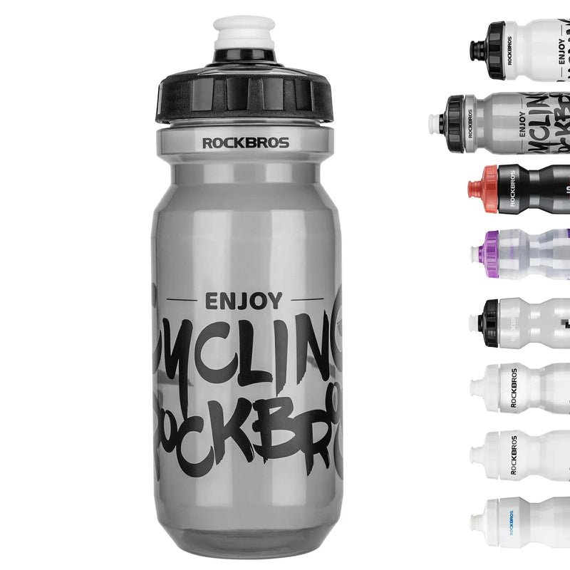Bicycle Water Bottle 600ml / 750 ml#Type_Black + Transparent - 600ml