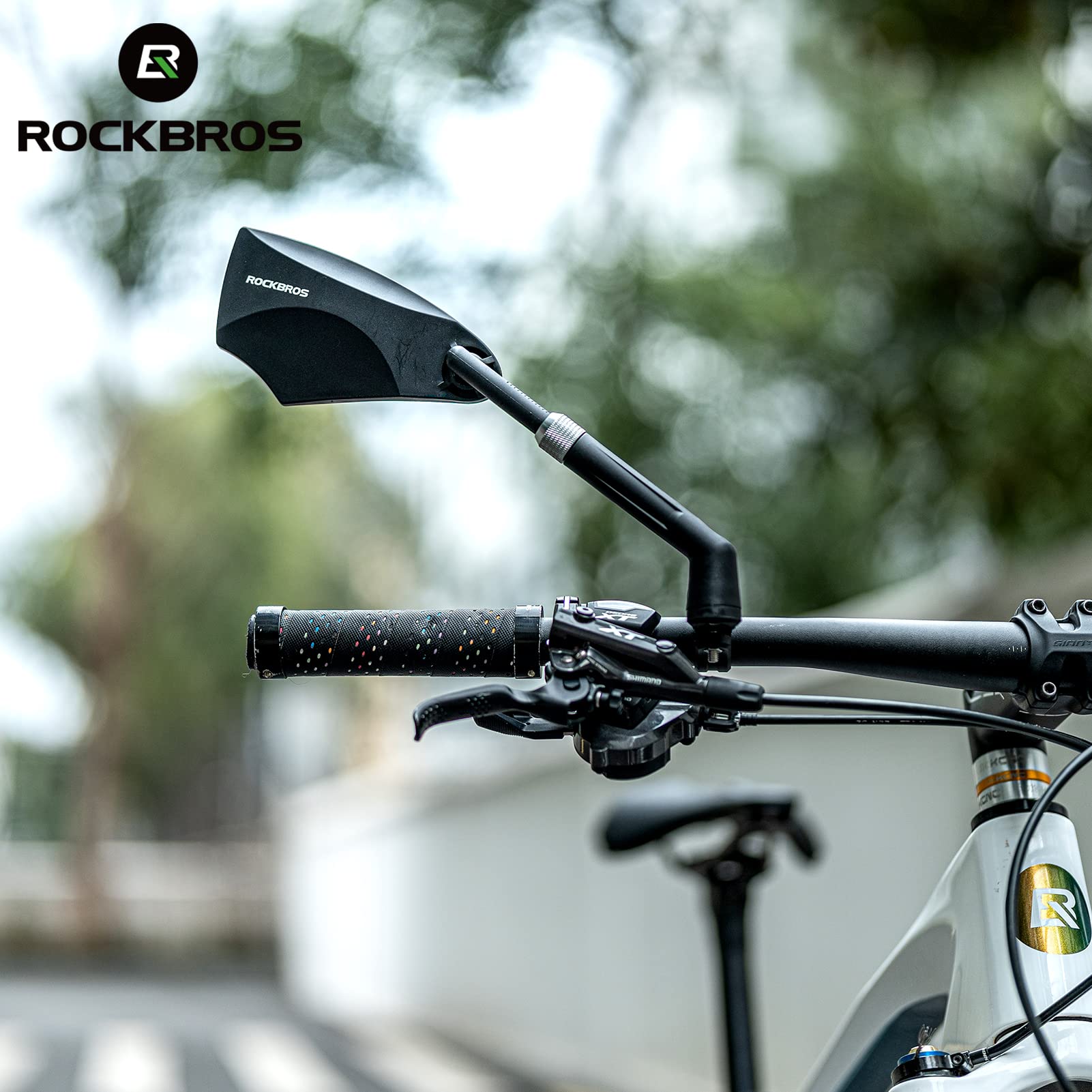 ROCKBROS 360¡ã Adjustable Handlebar Bike Mirror with Anti-Glare Glass - ROCKBROS