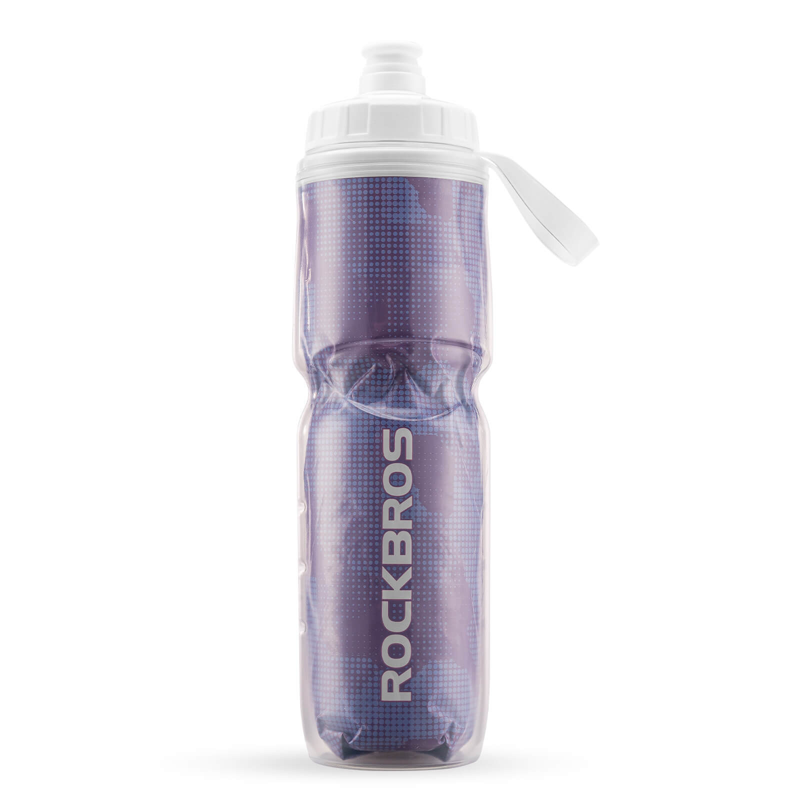rockbros 670 ml double-wall insulated cycling bottle #Color_Purple