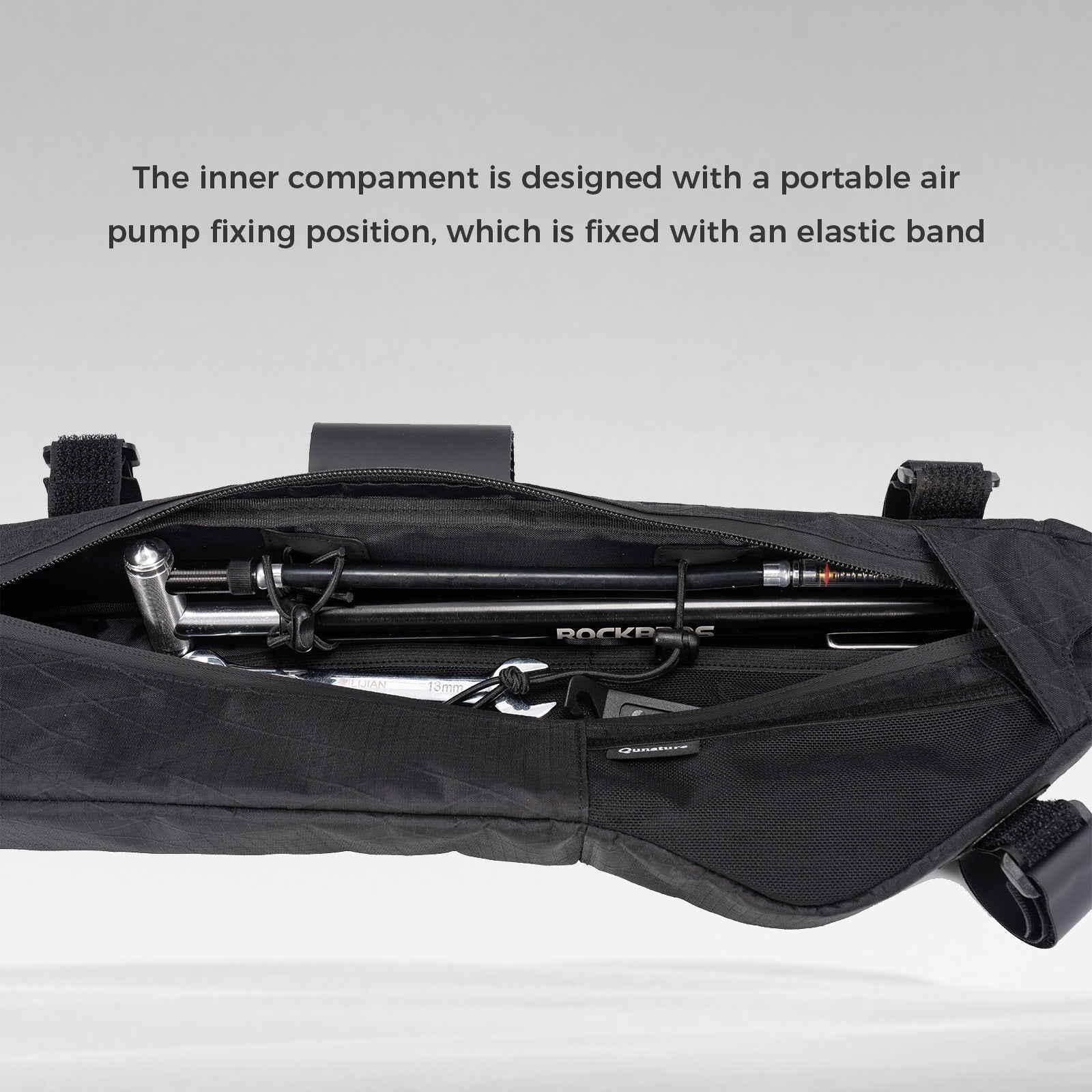 lightweight bicycle frame bag for mountain and road bikes