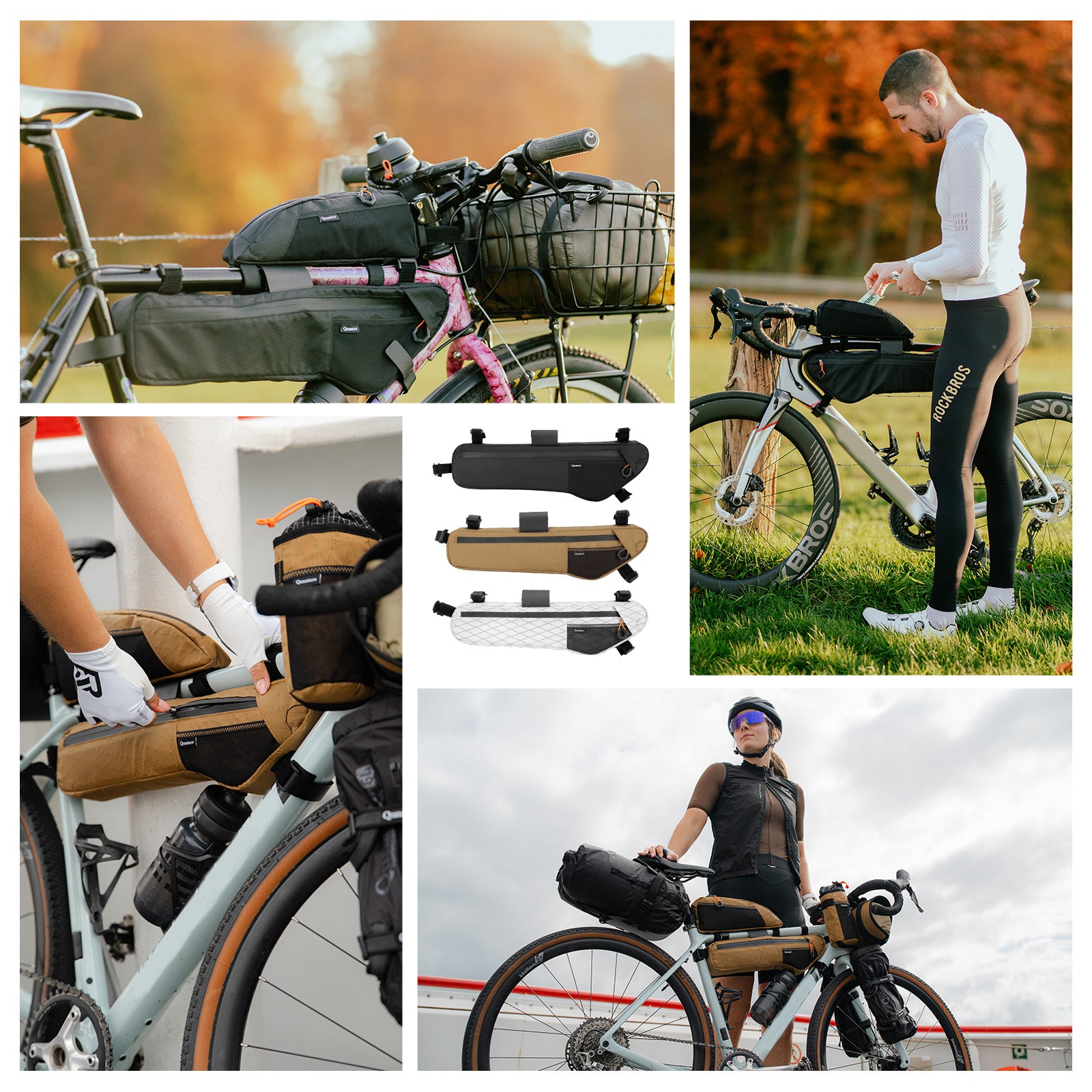 lightweight bicycle frame bag for mountain and road bikes