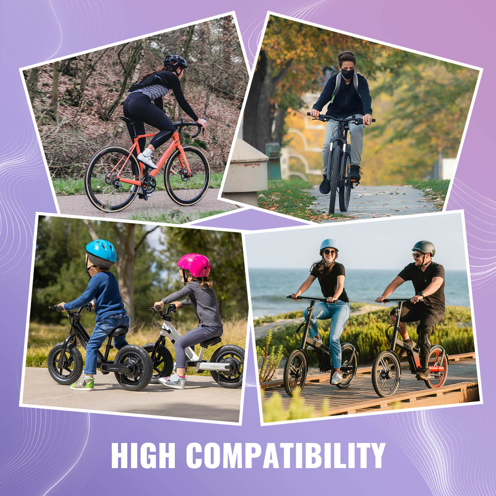 rockbros electric bicycle bells with ipx4 waterproof design for safe cycling