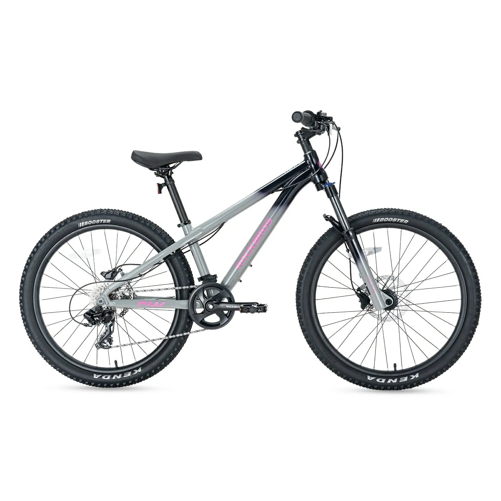 24 Inch Kids Mountain Bike with Shimano 8-Speed Gears#color_Gray