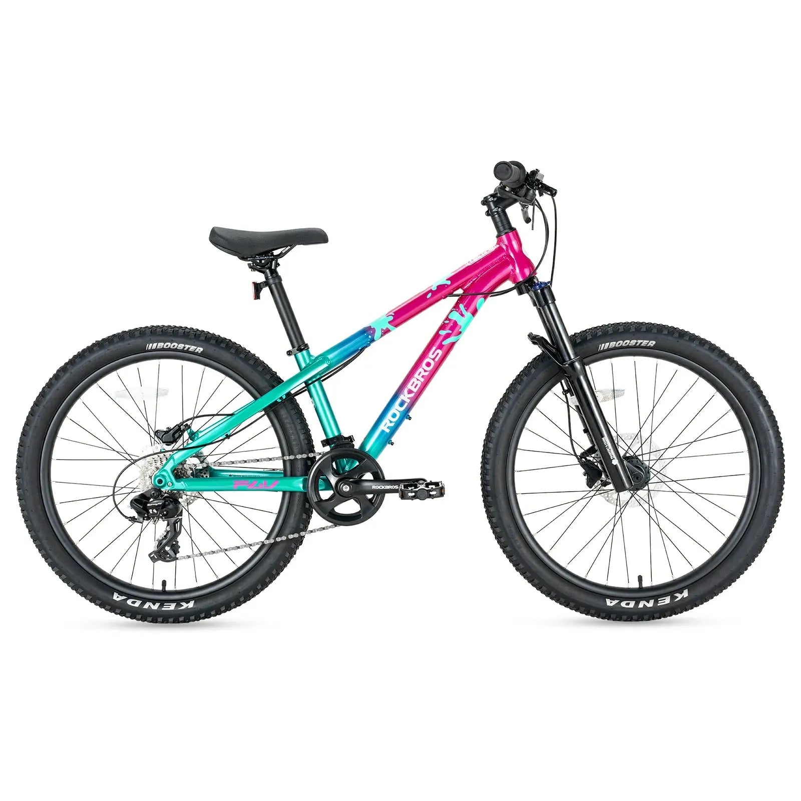 24 Inch Kids Mountain Bike with Shimano 8-Speed Gears#color_pink