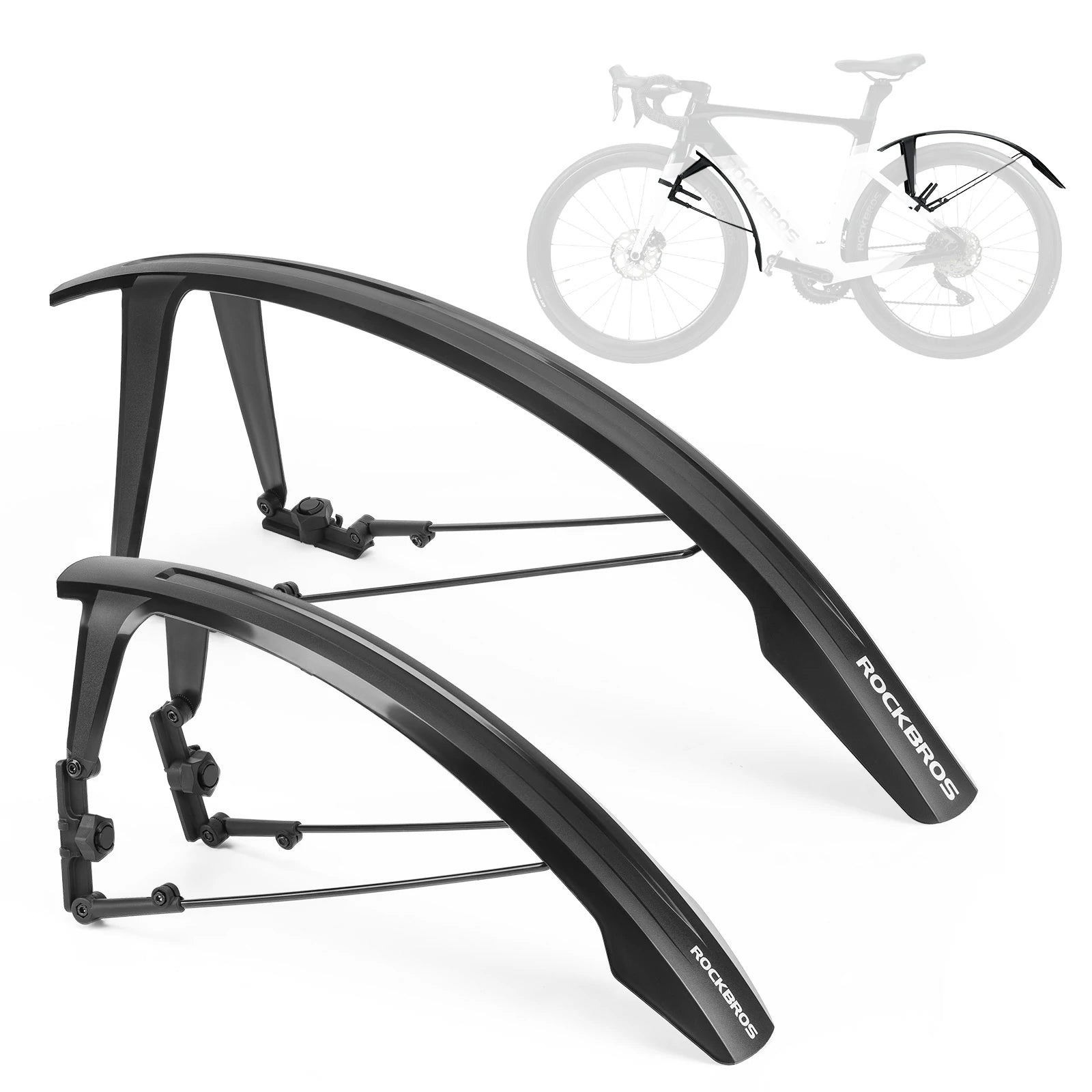 ROCKBROS front bike mudguard for road, gravel and MTB bikes