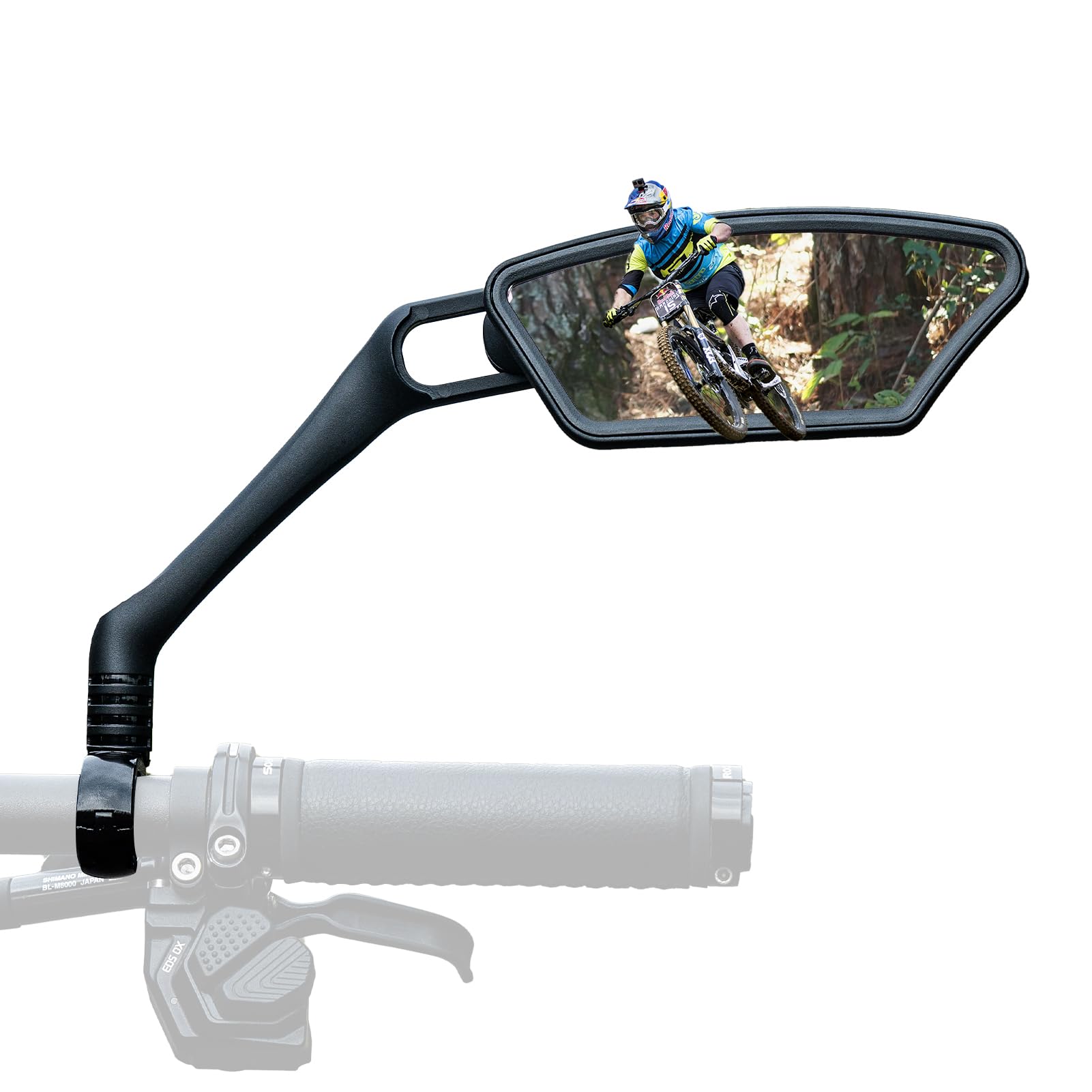 rockbros hd convex mirror mounted on 21-26 mm handlebar #Style_Right