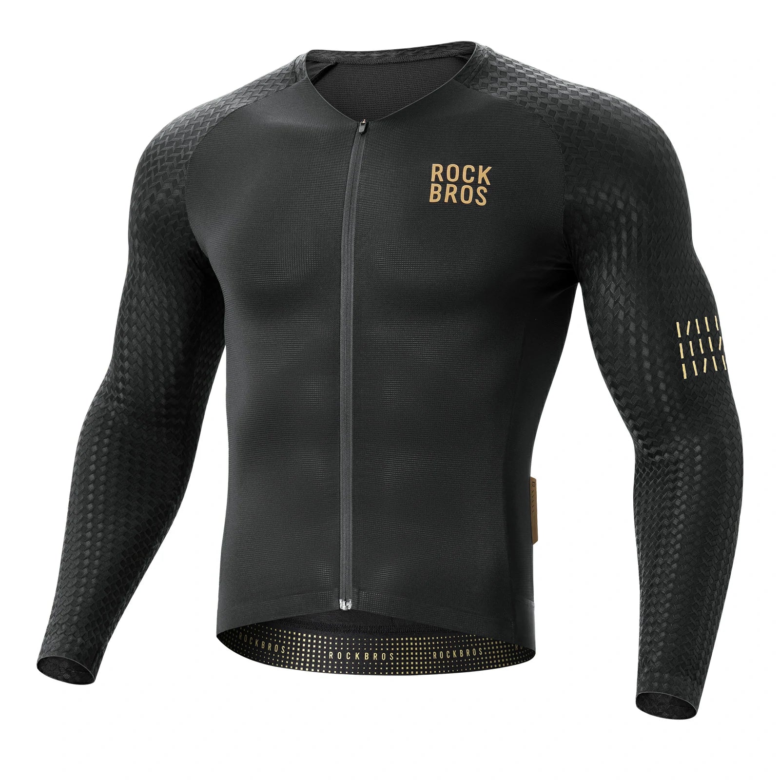 Long Sleeve Cycling Jersey YDCX008#Color_Black