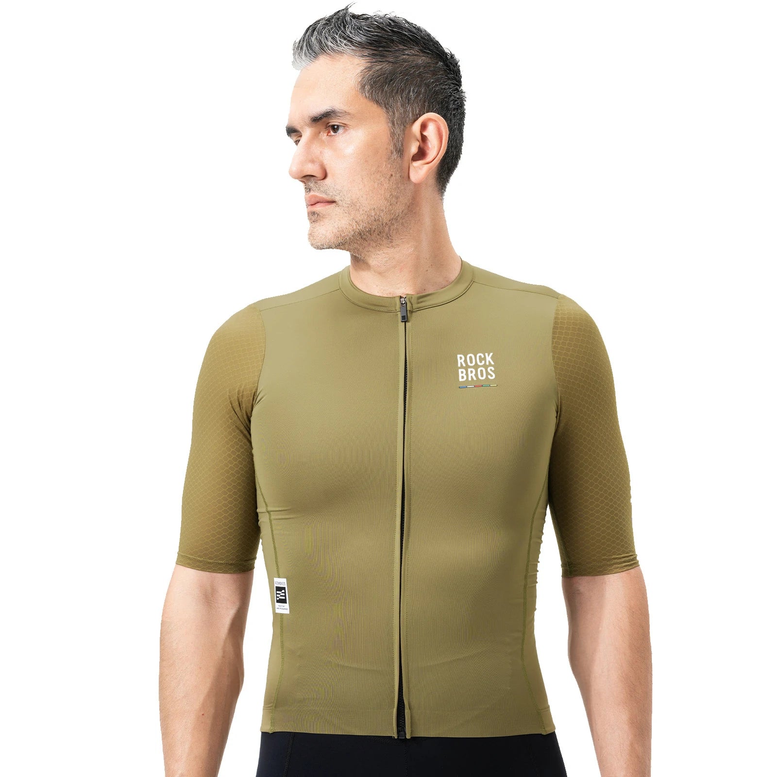 ROAD TO SKY  Men’s Cycling Jersey#Color_Olive Green