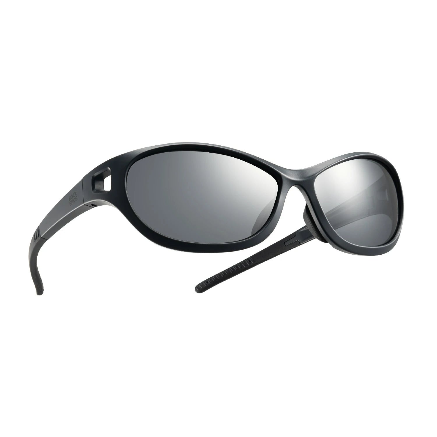 Polarised Sports Sunglasses Lightweight UV400 Protection SP394#color_Dark Black